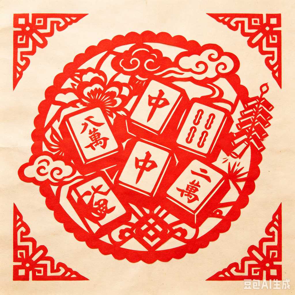 logo engrave mahjong tiles