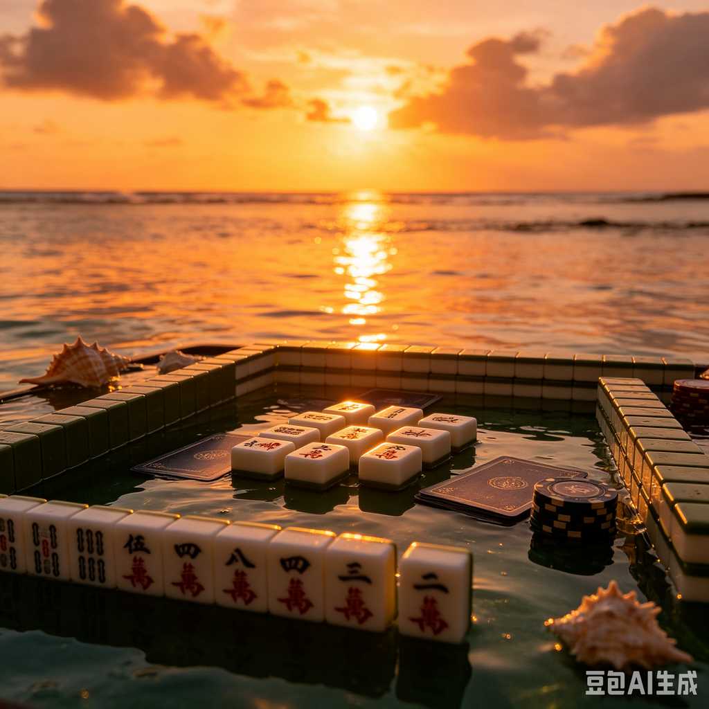 stylish text mahjong set